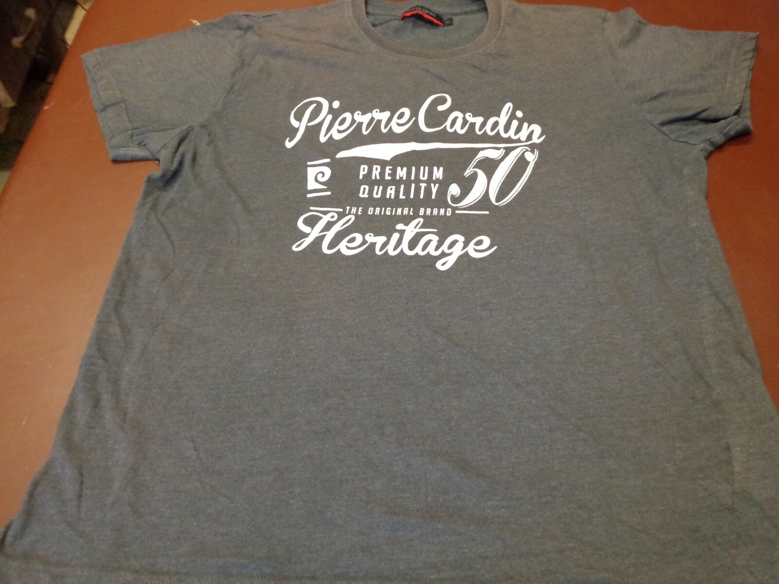 PIERRE CARDIN PARIS HERITAGE HEATHER GRAY T-SHIRT SIZE XL W9