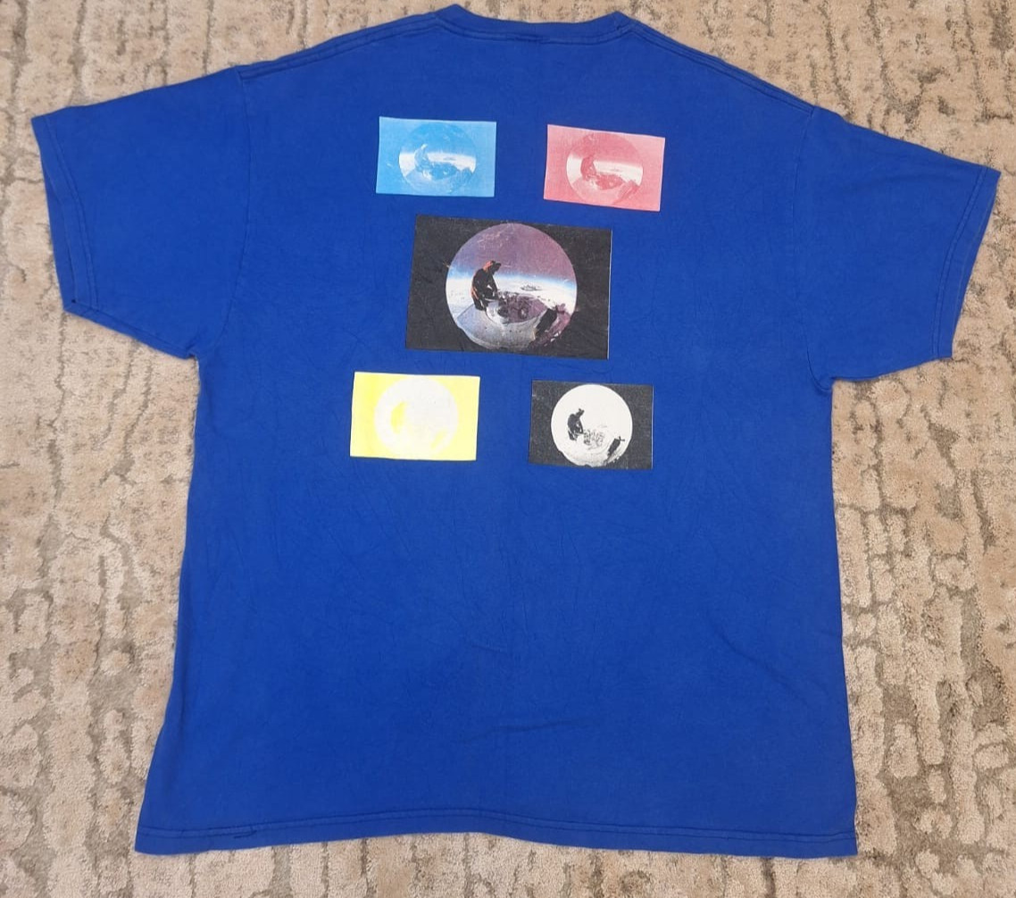 Vintage 2001 Hanes Beefy-T Blue NASA Space Program Graphic T-Shirt Pocket Tee XL