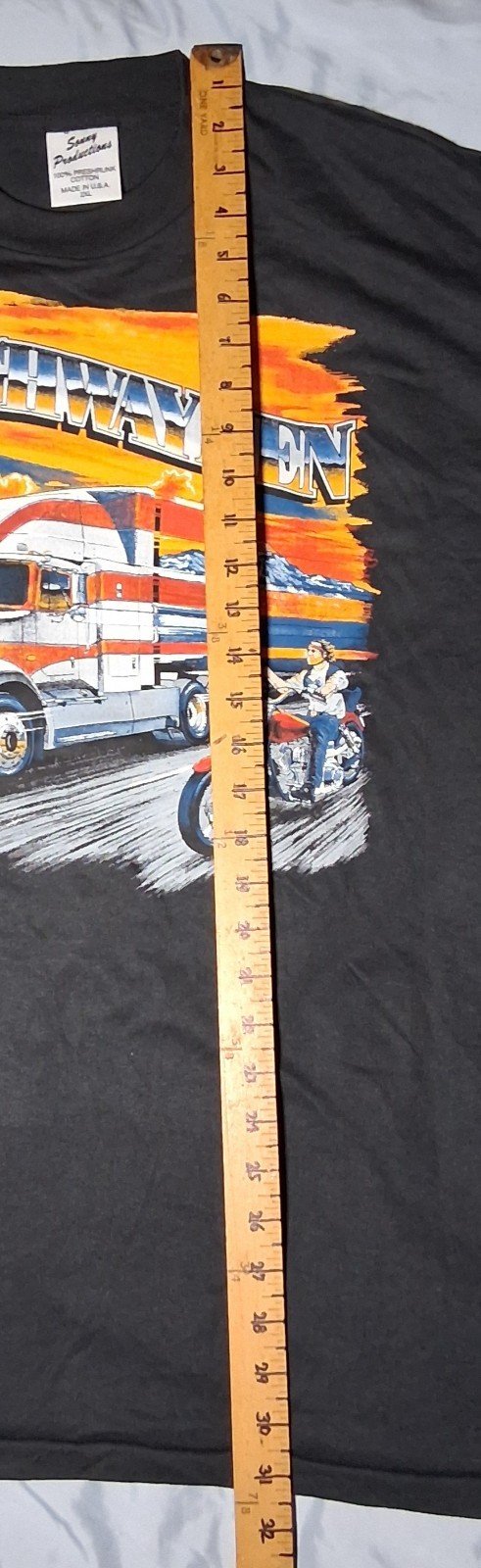 VTG 1995 Boone NC Bike Rally Shirt 2XL Highwaymen Trucker Single Stitch