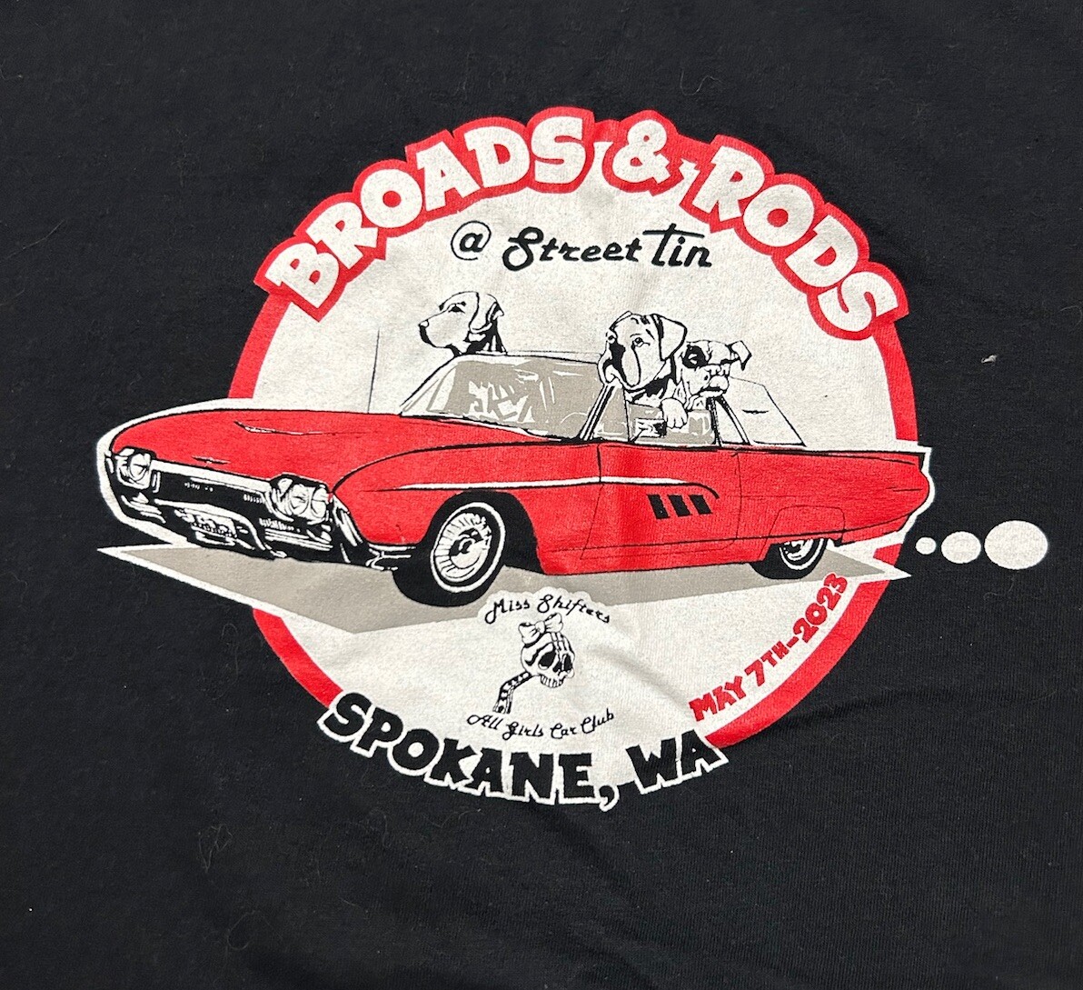Broads And Rods 2023 T-Shirt Miss Shifters All Girl Car Club