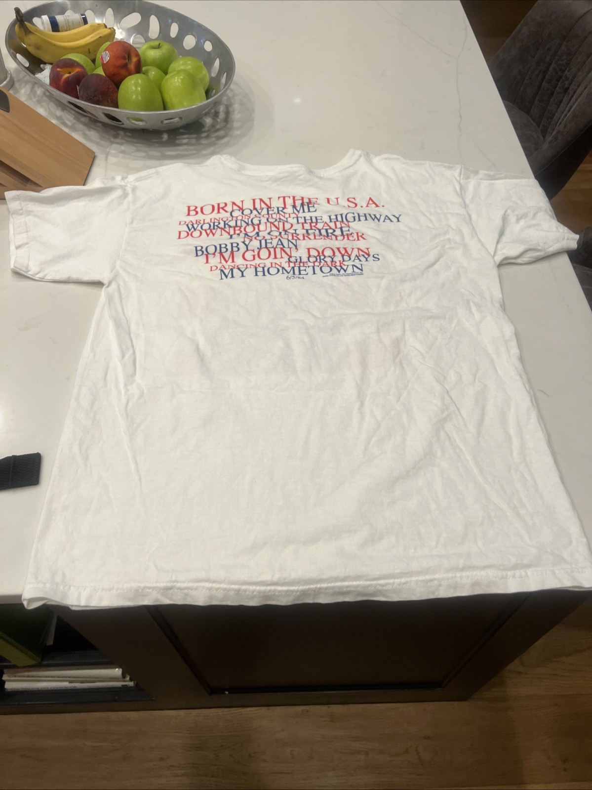 BRUCE SPRINGSTEEN L Born in the USA 1984 Concert TSHIRT ReProduced in 2012 NWOT