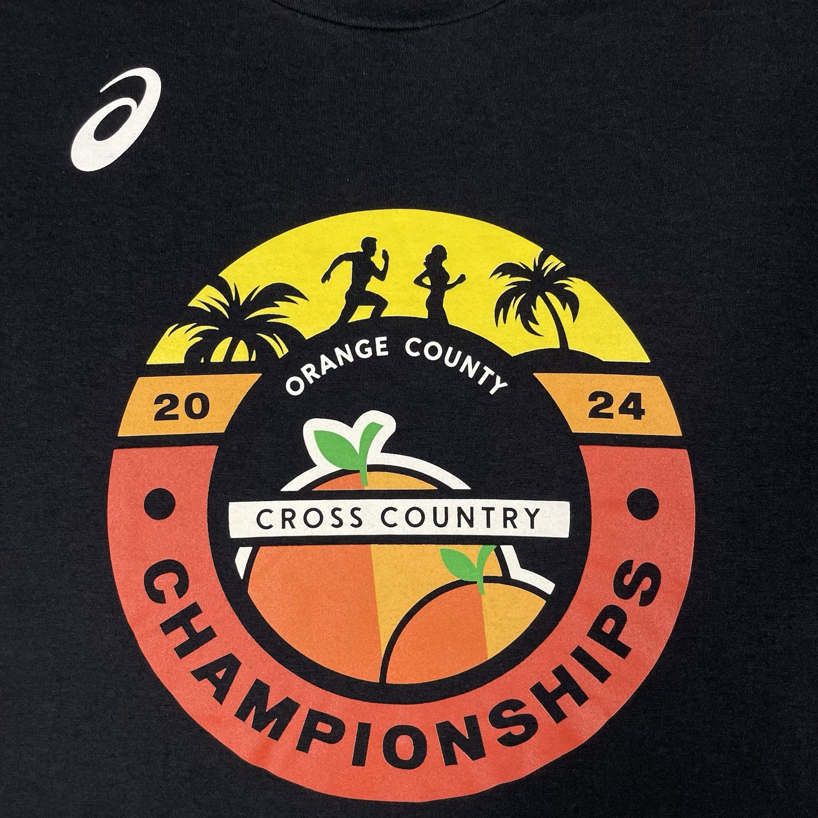ASICS Cross Country Championships T-Shirt Men’s Medium Heather Black Running