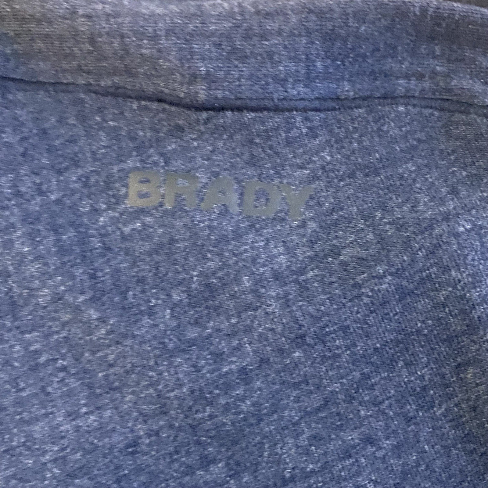 BRADY Brand Train Short Sleeve Tee T Shirt MO2T005 Men XL Blue Microstripe Tom