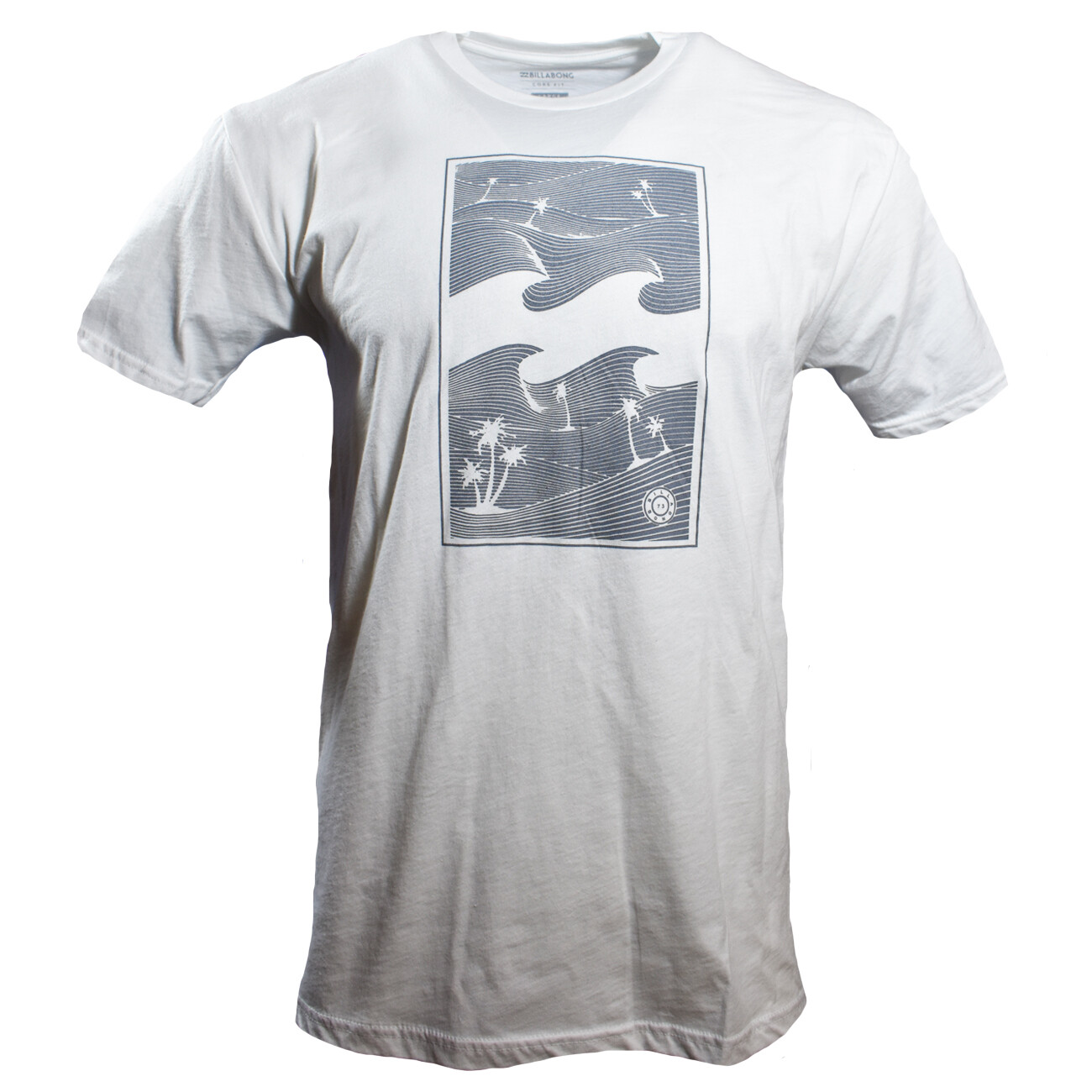 BILLABONG Men’s t-shirt Surf Skateboard Snowboard 100% Cotton Reg $26 White NEW