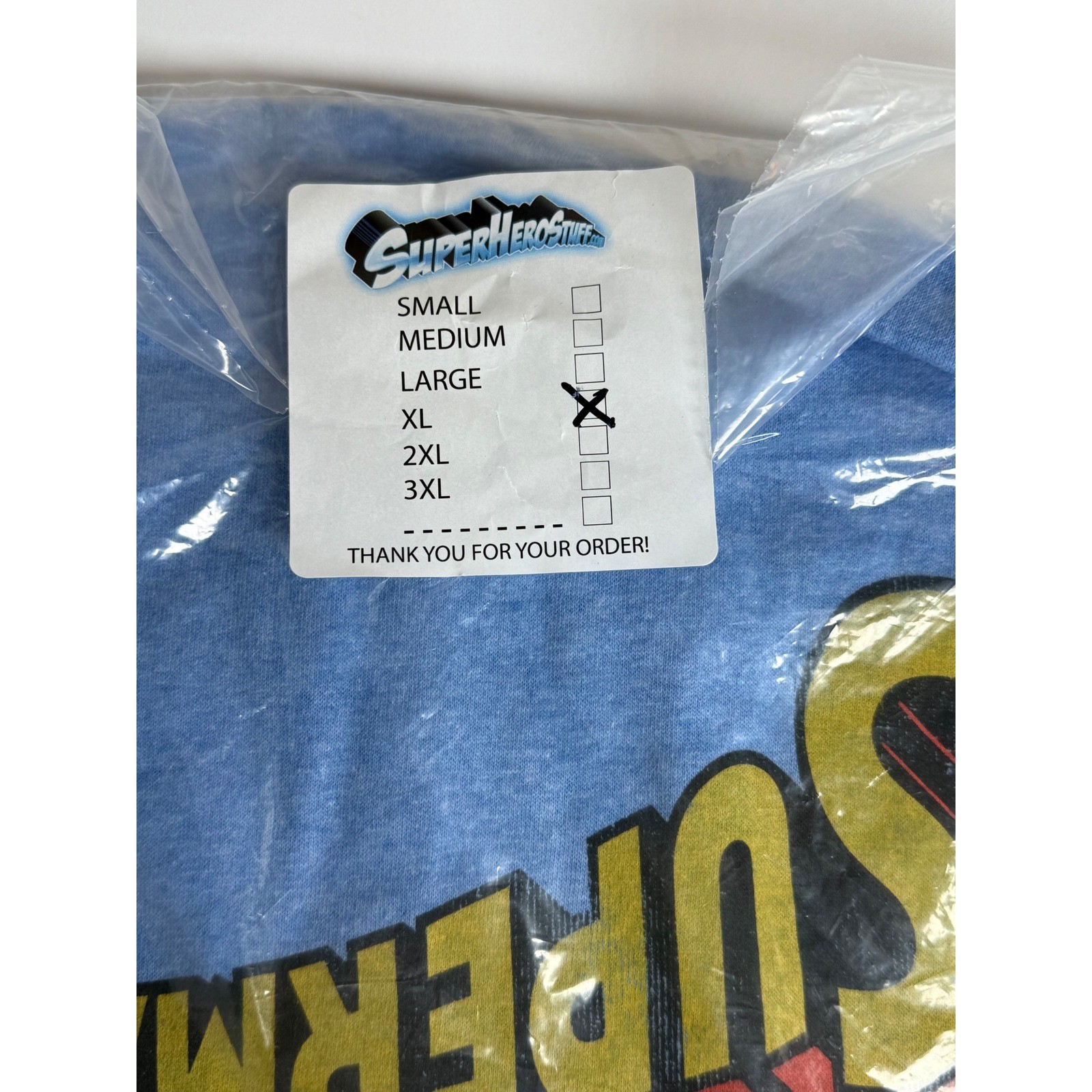 DC Comics Batman Robin Superman Heather Blue Graphic T-Shirt Mens XL NEW
