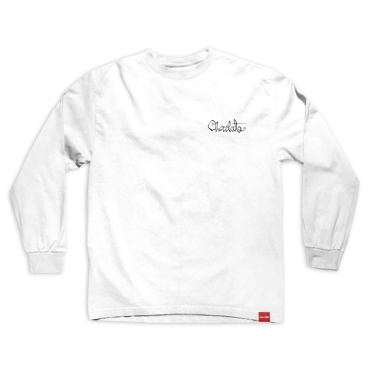 Chocolate Skateboards Longsleeve Shirt 94 Script White
