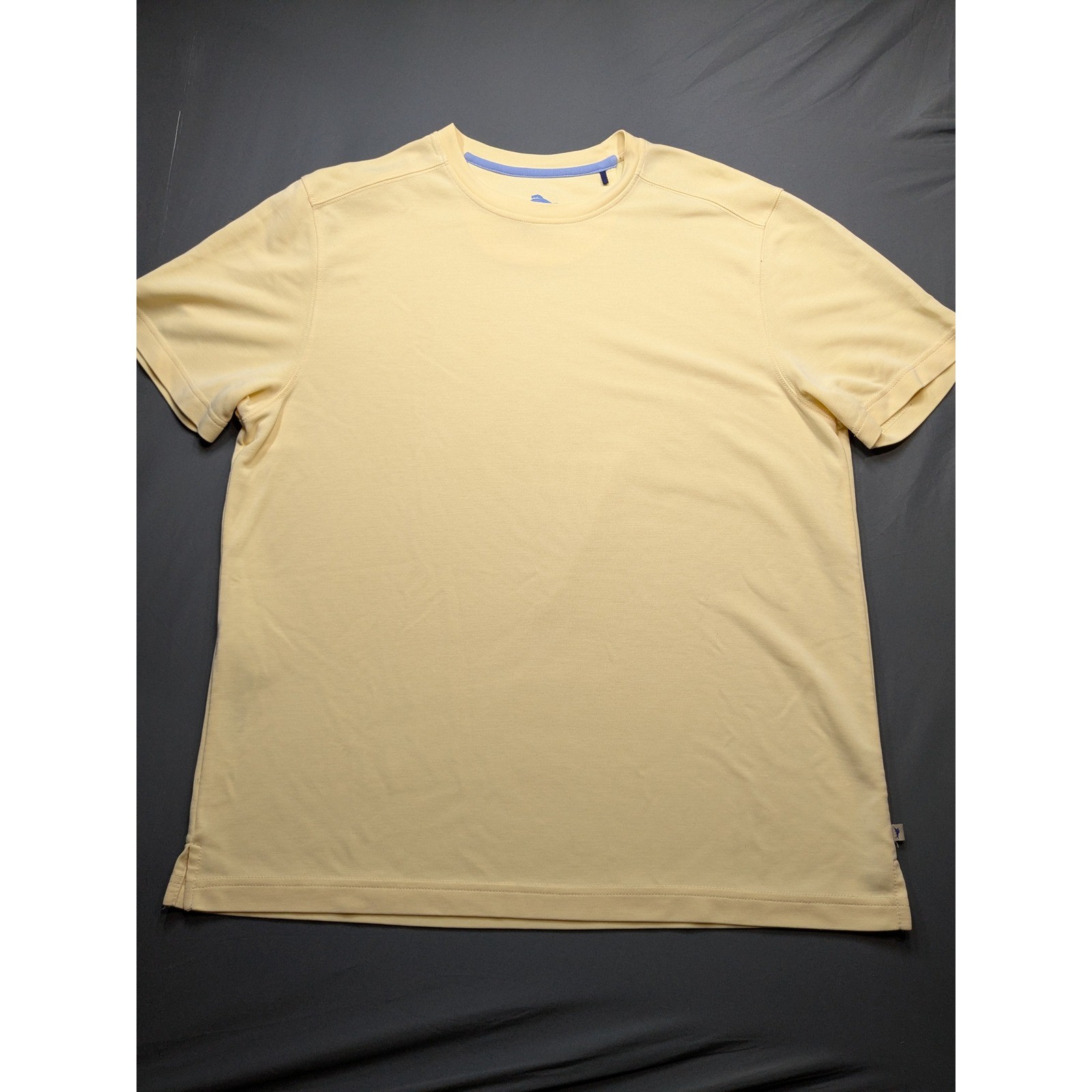 Tommy Bahama Mens Yellow Tencel Lyocell Blend Short Sleeve T-Shirt Size M