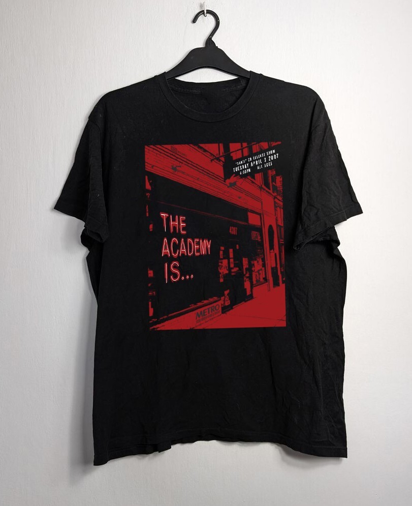 The Academy Is… 04.03.07 Black Cotton Shirt Short Sleeve FN1068