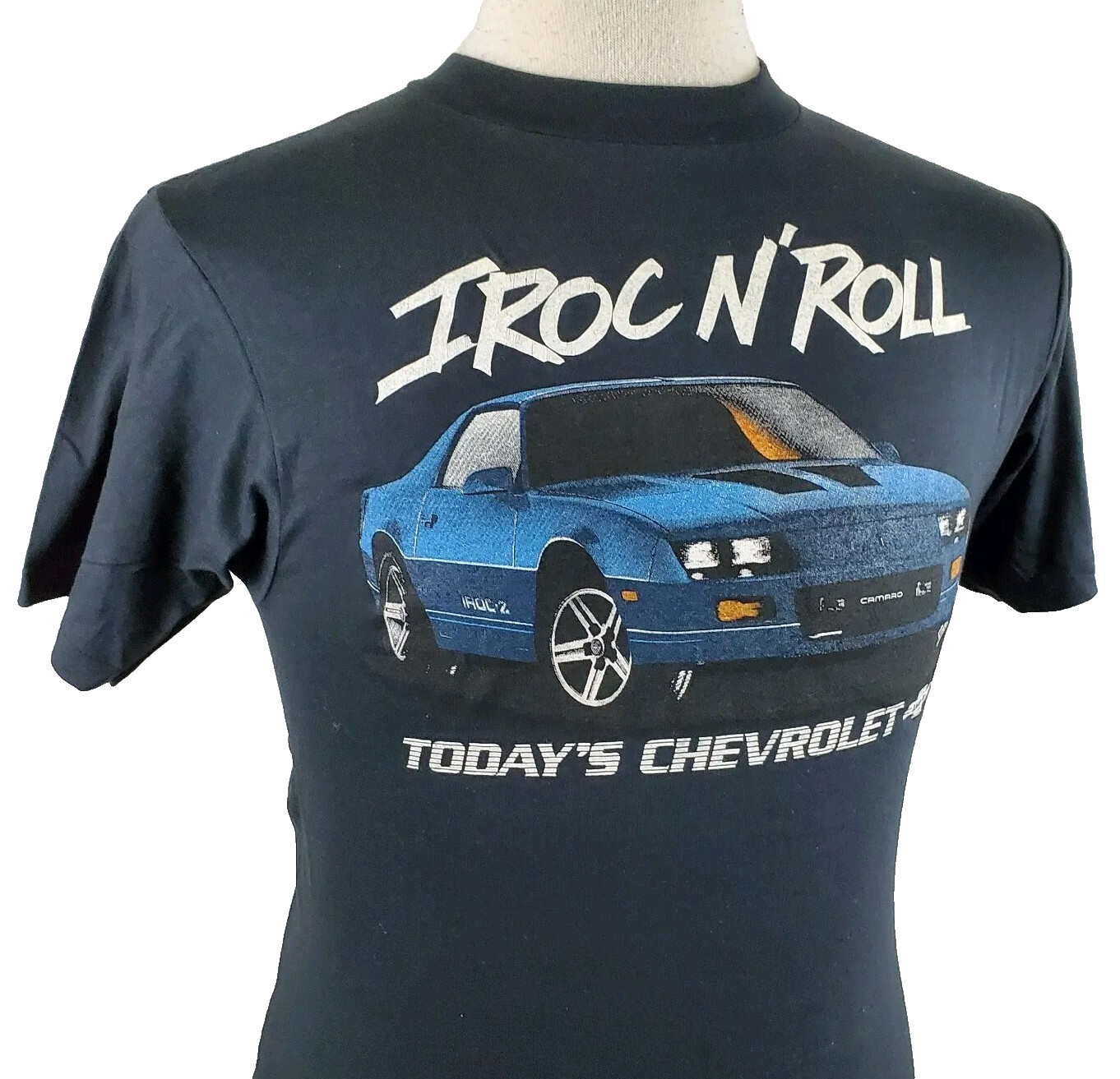 Vintage 80s Chevy Camaro IROC T-Shirt Medium Single Stitch Two Sided, Deadstock