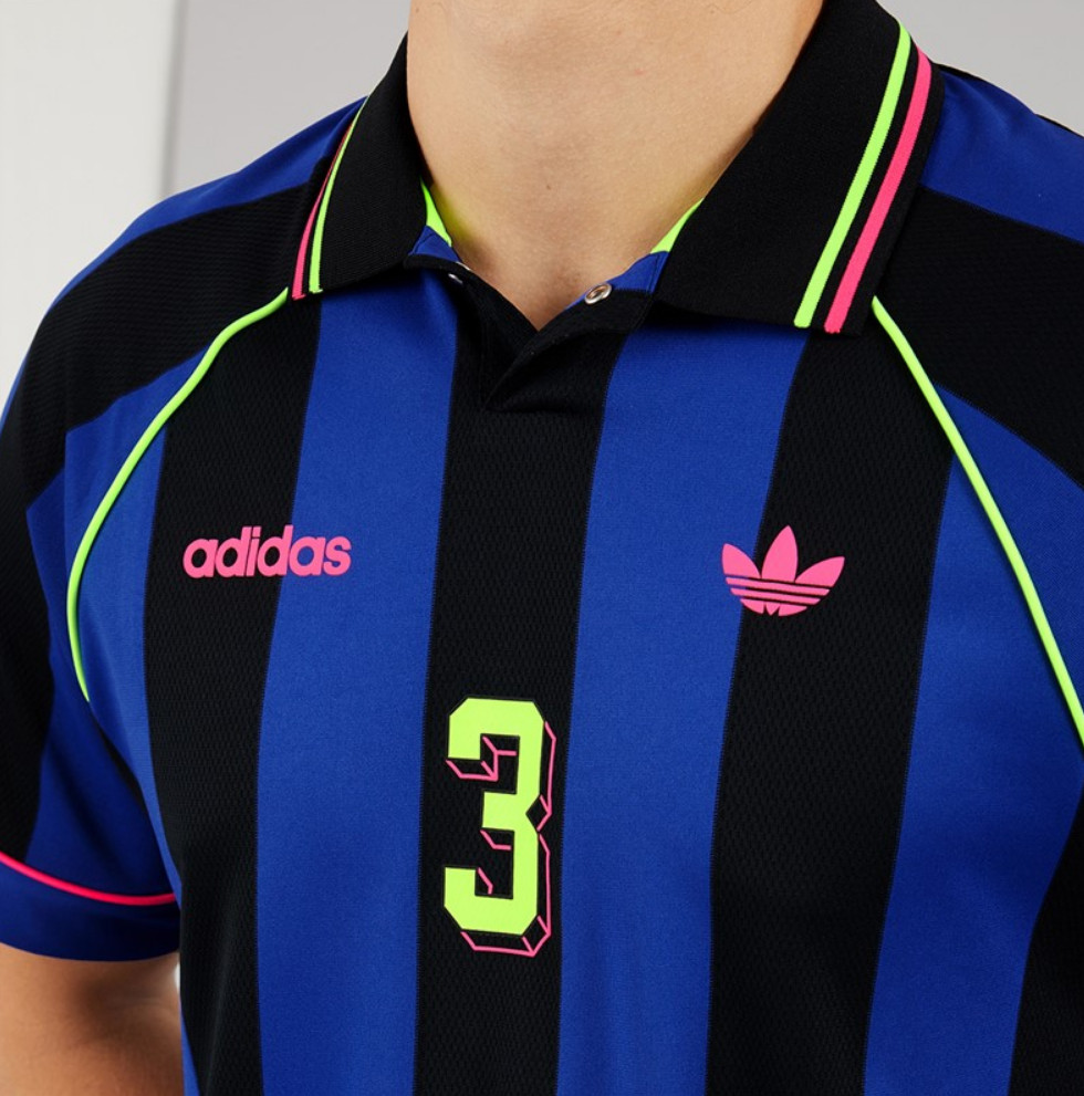NEW MEN’S ADIDAS ORIGINALS TREFOIL STRIPE JACQUARD SHIRT ~SIZE LARGE #KD2307