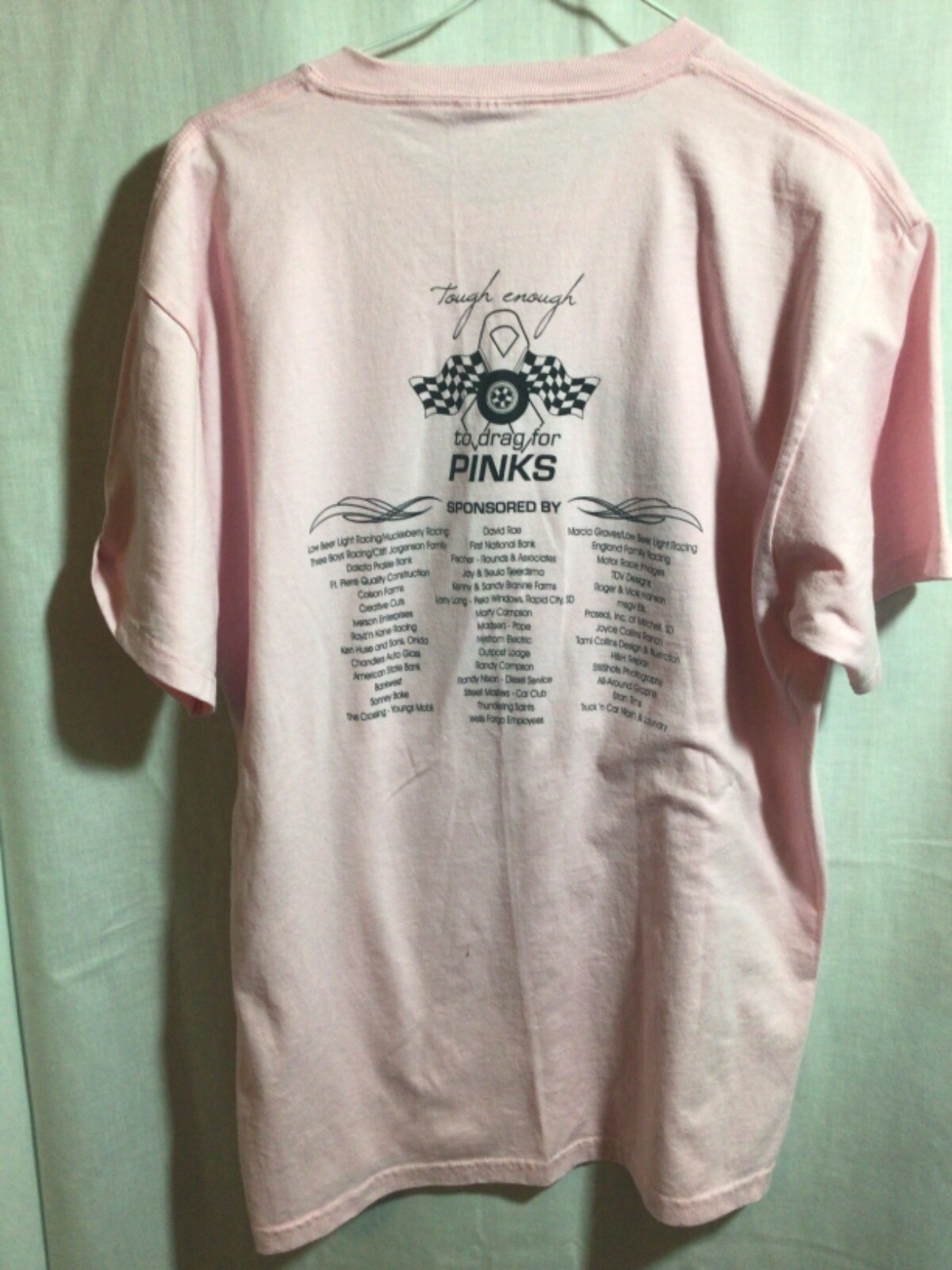 2011 NHRA Oahe Speedway Pierre, South Dakota Large Pink T Shirt