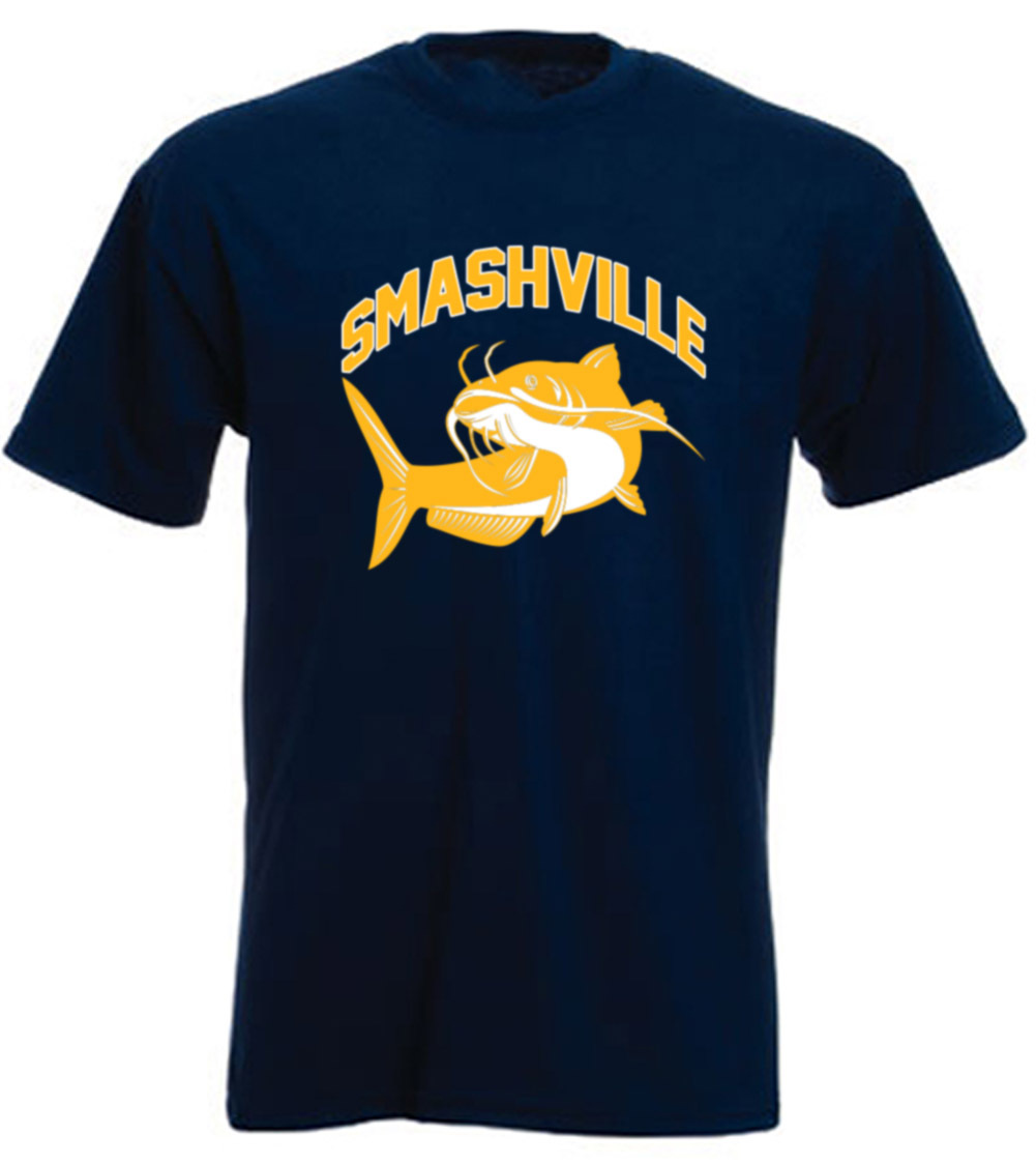 Nashville Predators Smashville “Catfish” Jersey T-shirt Shirt or Long Sleeve