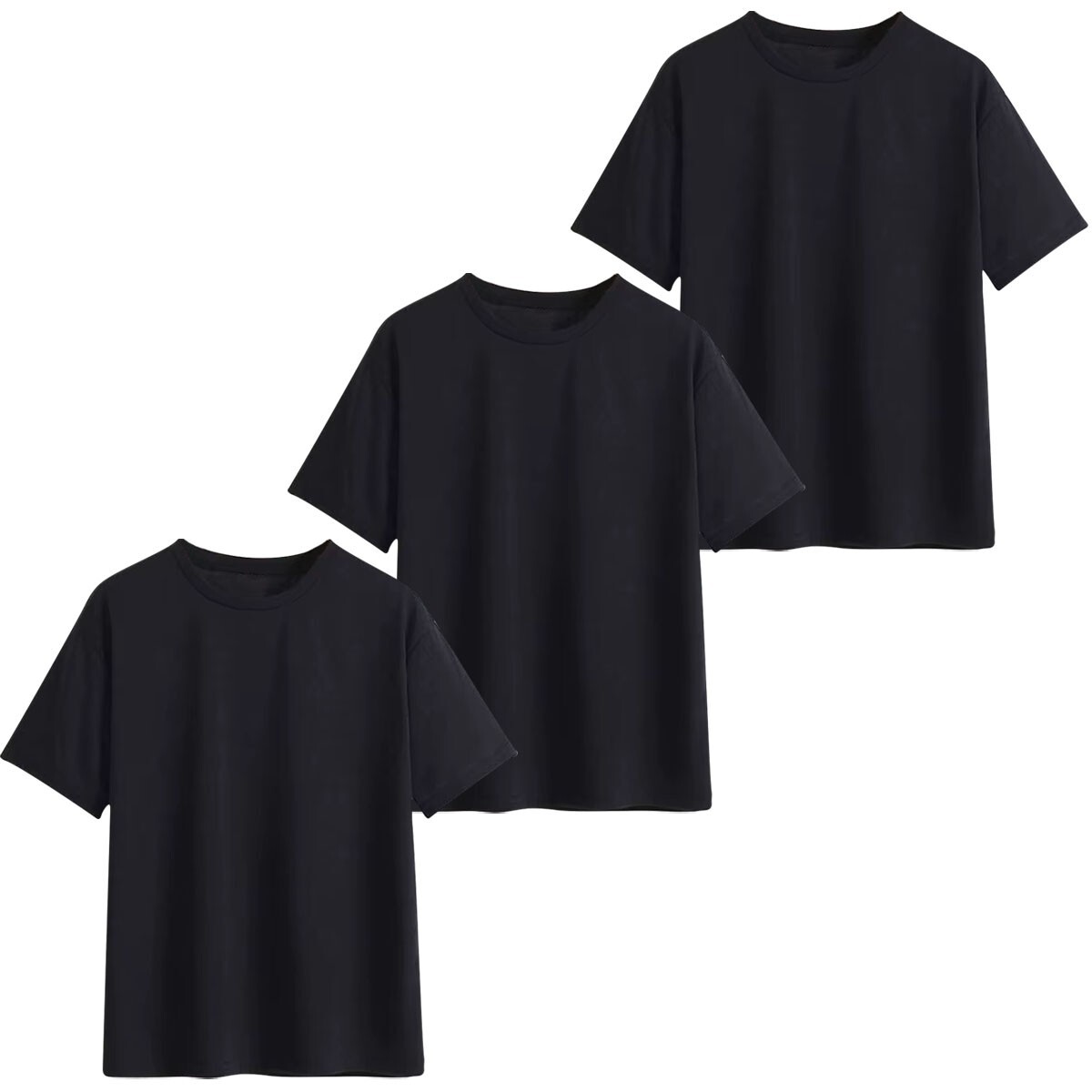 Mens Heavy Blend Plain T-Shirt 100% Cotton High Quality Short Sleeve 3 Pk 5 Pack