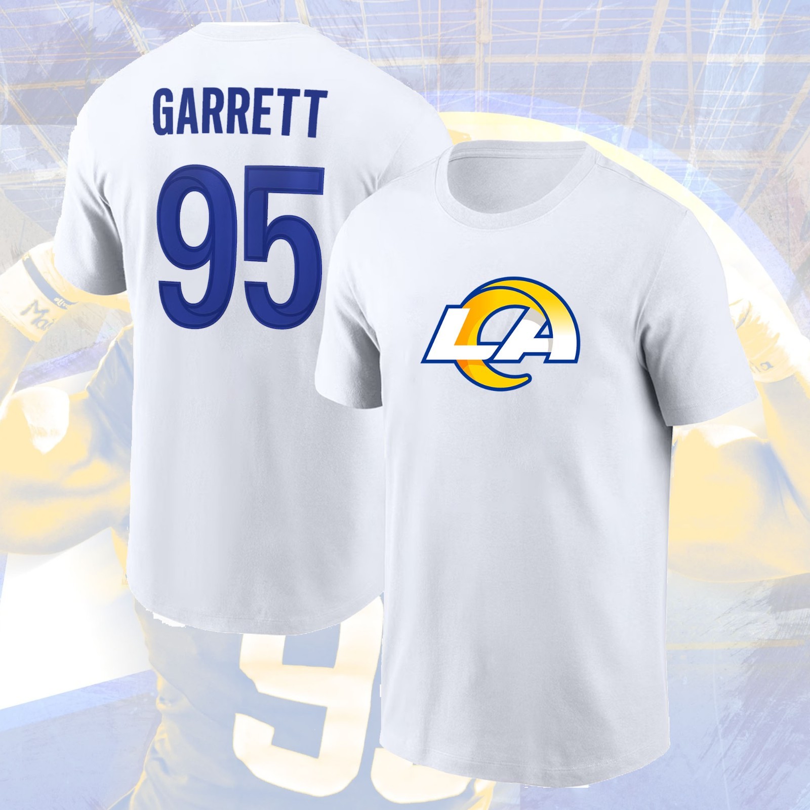 NEW SALE! Myles Garrett #95 L.A Rams 2026 Name & Number Fastship For Fans
