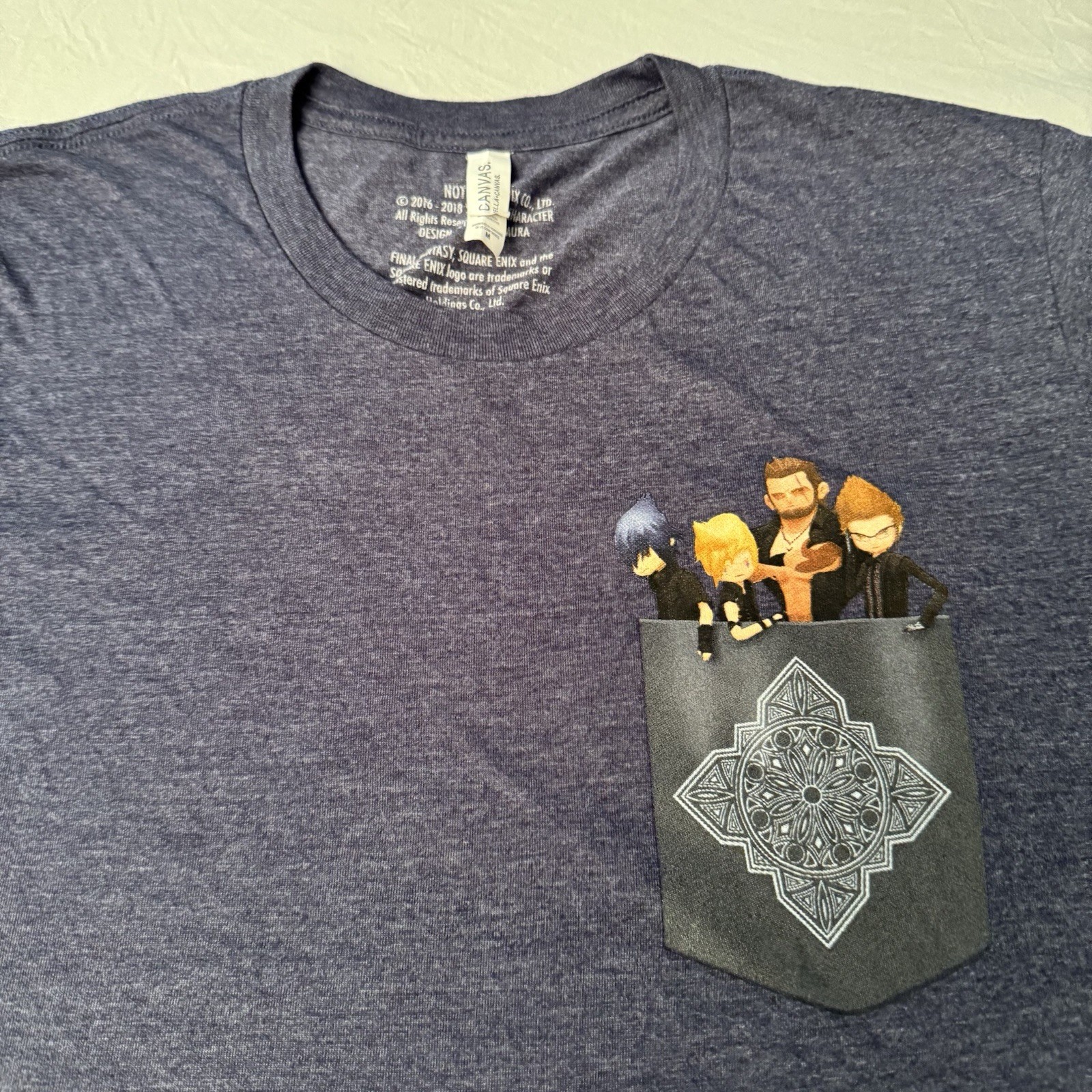 RaRE! Final Fantasy XV Pocket Edition Promo T Shirt Size Medium Tetsuya Nomura