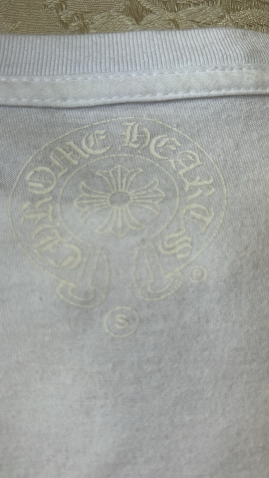 Authentic Chrome Hearts White Los Angeles Long Sleeve T Shirt sz S