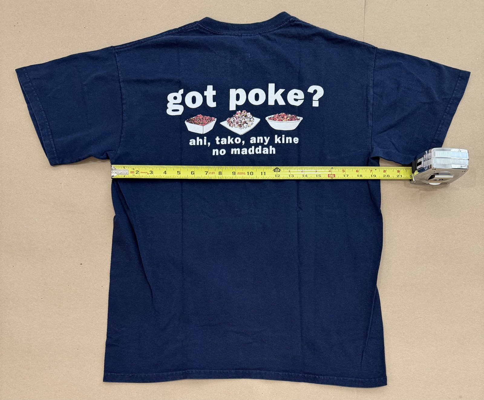 Got Poke? Hawaii t-shirt, Medium, Navy Blue