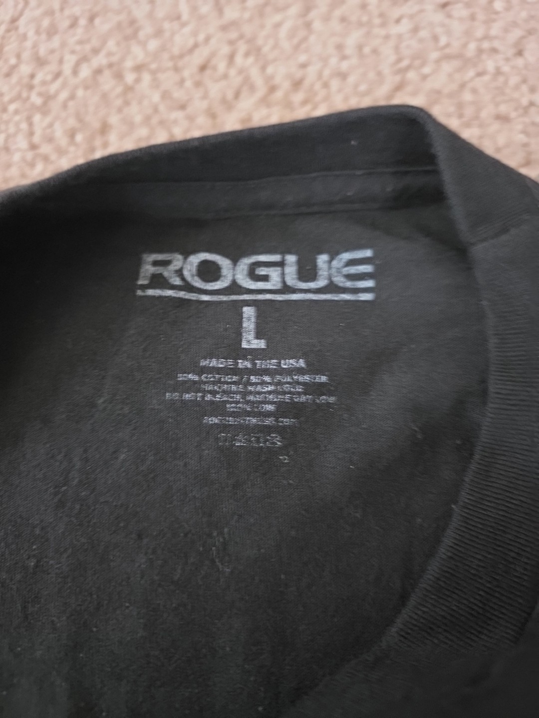 Vintage Rogue Fitness Crossfit Halloween 2020 Bat Black Gym Wod T-Shirt Size L