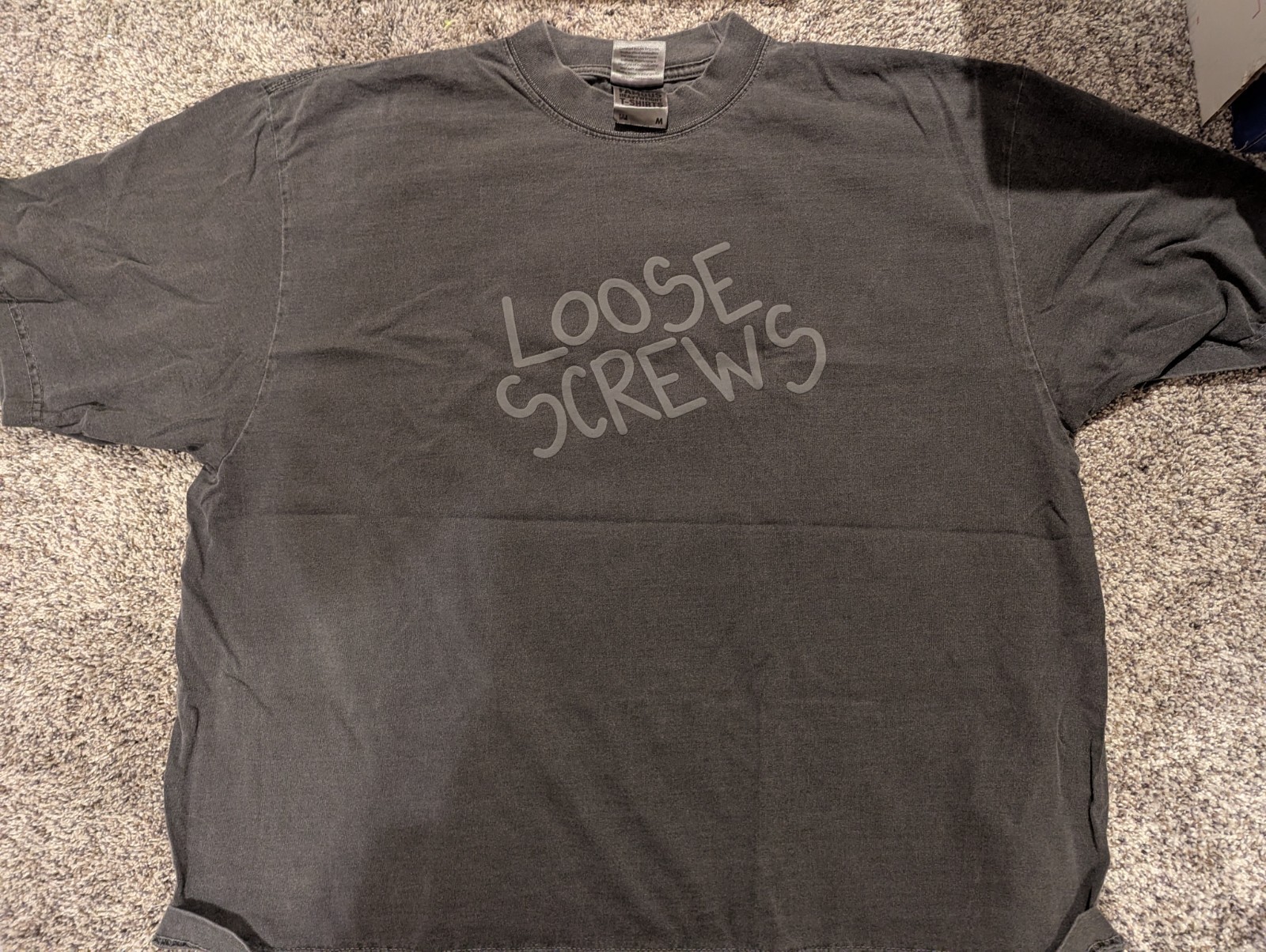 Shaka Drop Shoulder Loose Screws Faded Black/ Gray Size Medium