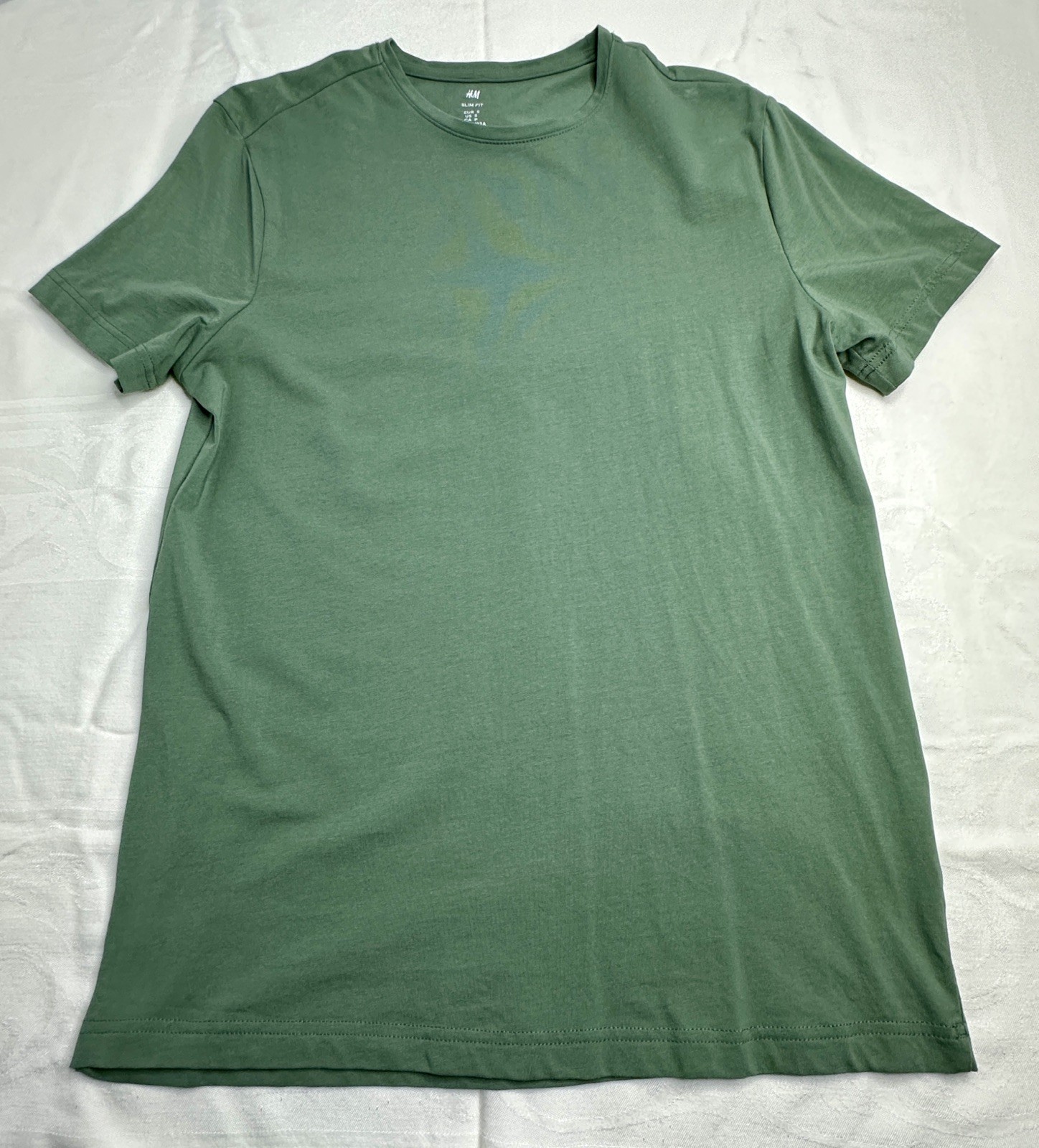 H&M Slim Fit T Shirt Men’s Size Small Green