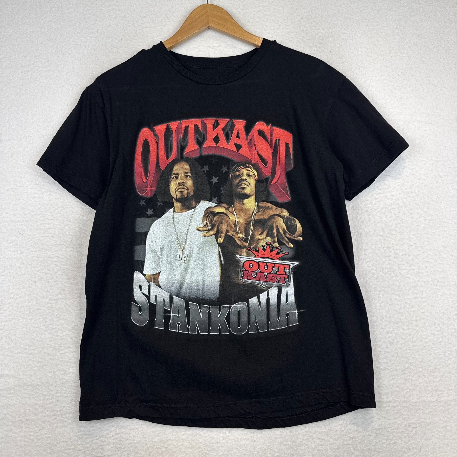 Outkast Stanktonia Shirt Size Large Modern Print Andre 3000 Big Boi Rap Hip Hop