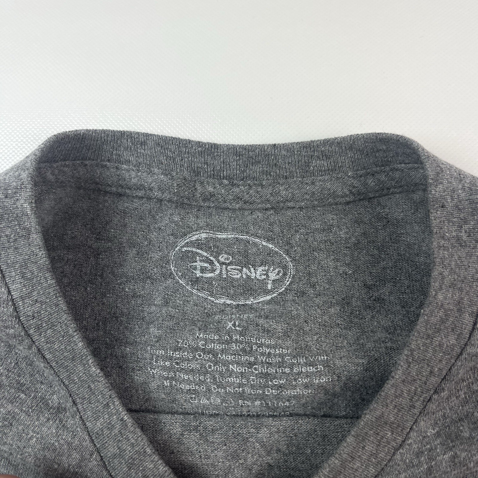 Disney The Little Mermaid Ariel Anchor Graphic Gray T-Shirt Men’s XL