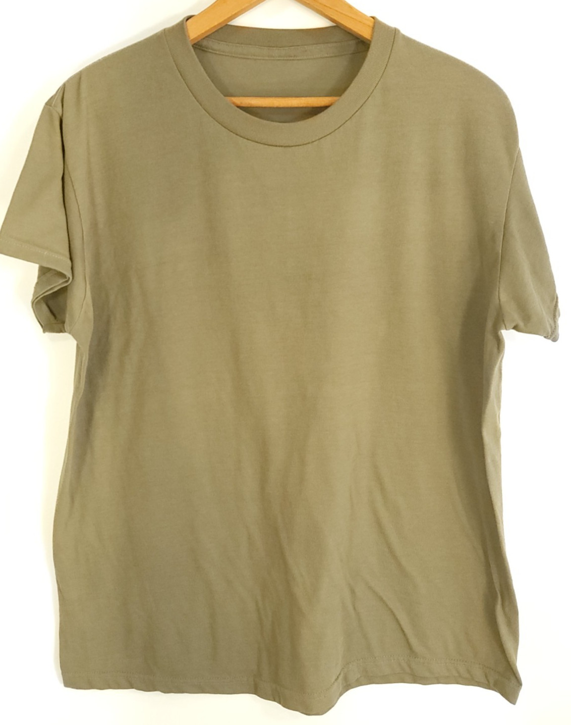 Military Style T-Shirt Unisex Large/XL? Olive Green Drab Distressed