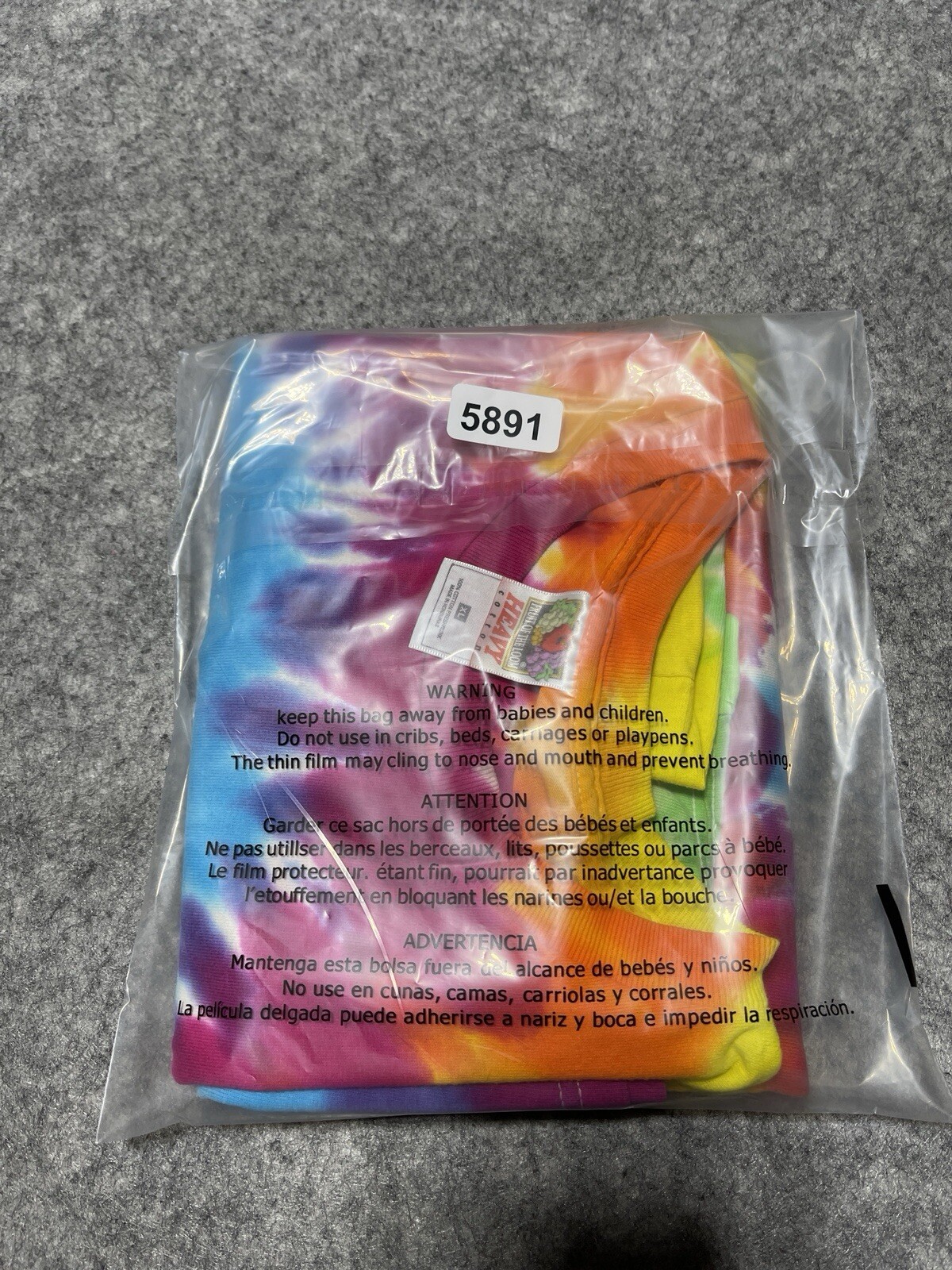 VINTAGE XL Tie Dye Colorful Swirl FOTL Shirt Blank Skater Grunge Dance Rave