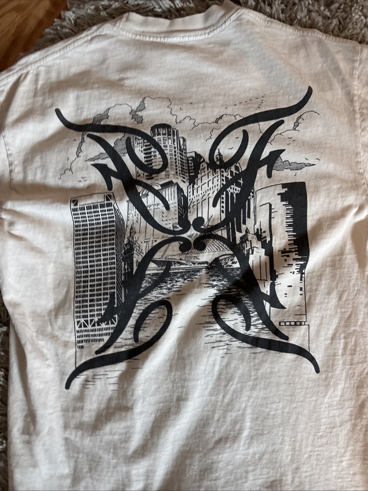 Flashback Milwaukee Off White Collab Tee Shirt Men’s M Short Sleeve Cotton Blend