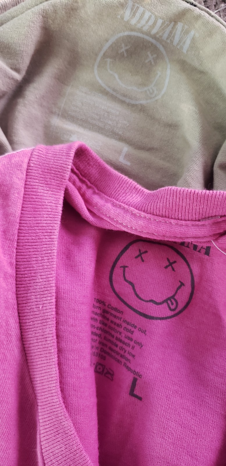 Nirvana T Shirts Size Large New! In Utero ! Kurt Cobain.Buyer GetsBoth! SEE PICS