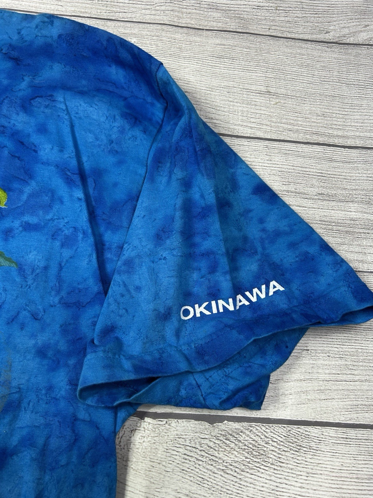 Polar Graphics Manatee T Shirt XL Blue All Over Print Okinawa Nature Graphic Tee