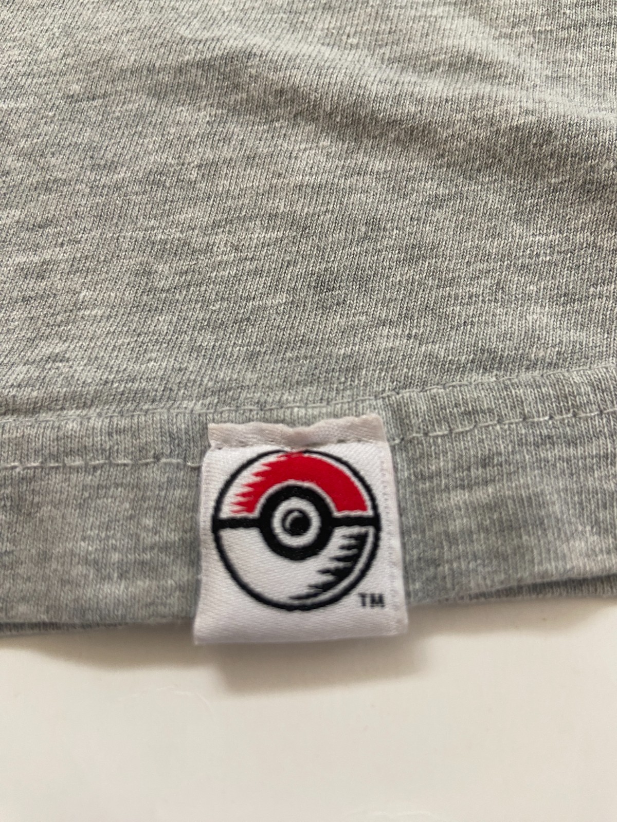 Pokémon Center Pikachu Graphic T-Shirt Adult Medium Gray Front & Back Print
