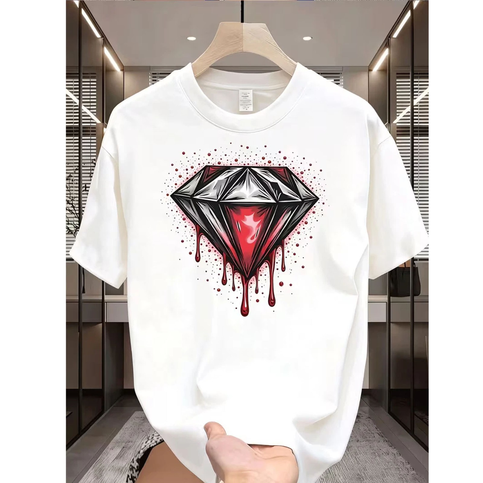 Fashionable Crewneck Men’s Fashion Street Style Trendy Graphic T-Shirt FREESHIPS