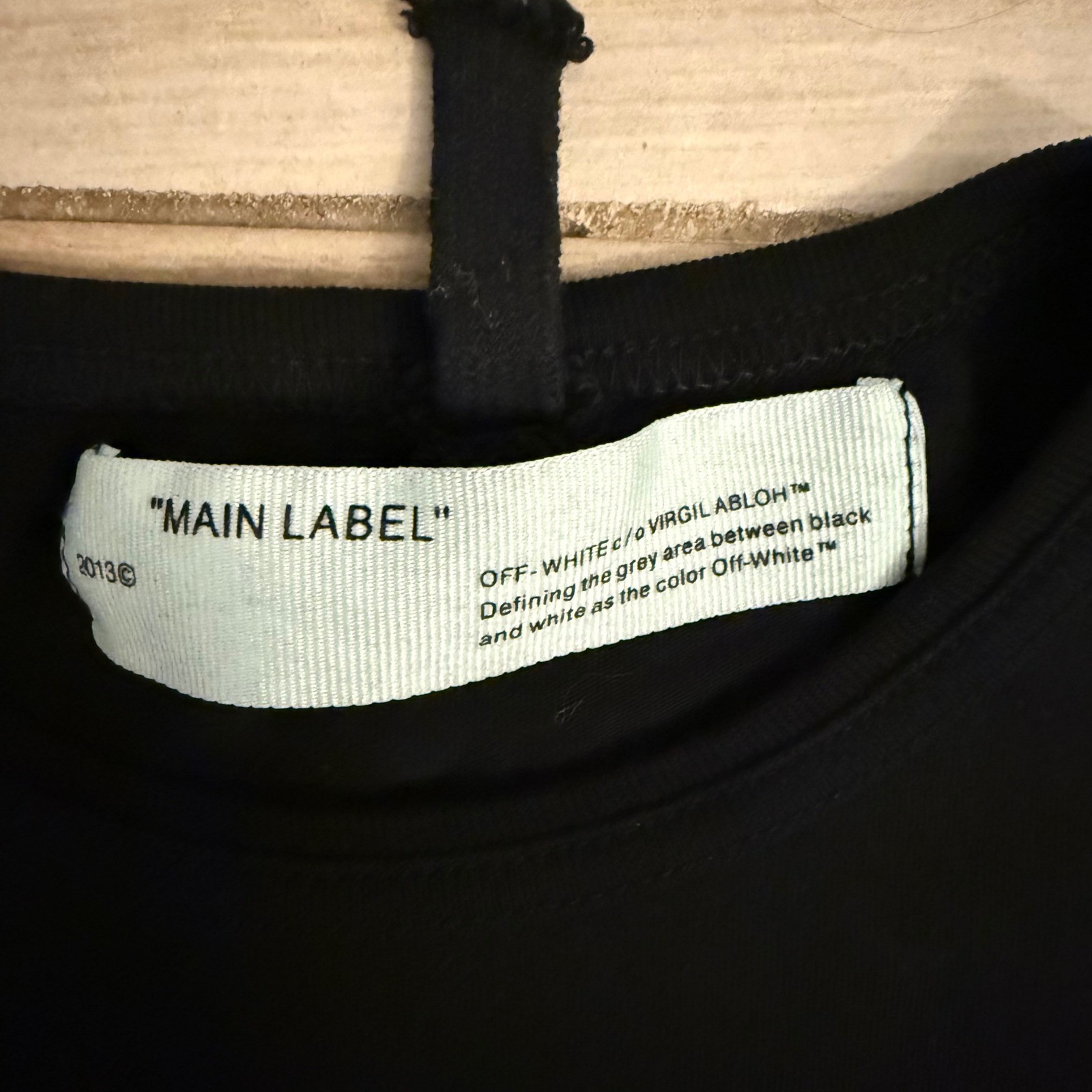 Off-White Virgil Abloh Tape Arrows Graphic T-Shirt Black Mens S Replica