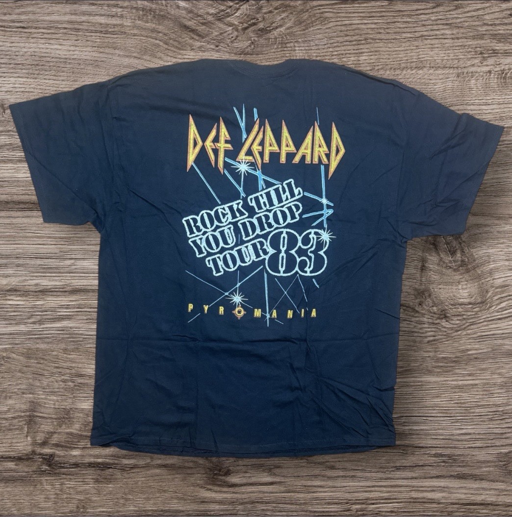 Def Leppard Pyromania Black T-Shirt Size 2X-Large