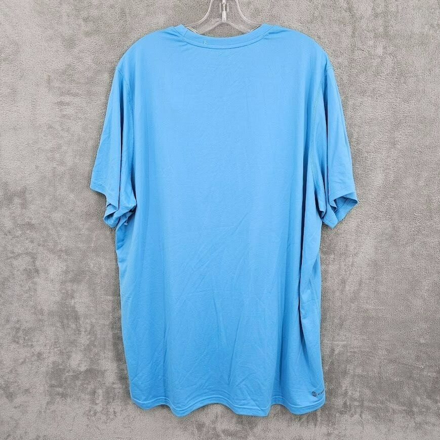 Adidas Creator Tee 2XL Light Blue White Short Sleeve Aeroready Logo EK0084 New