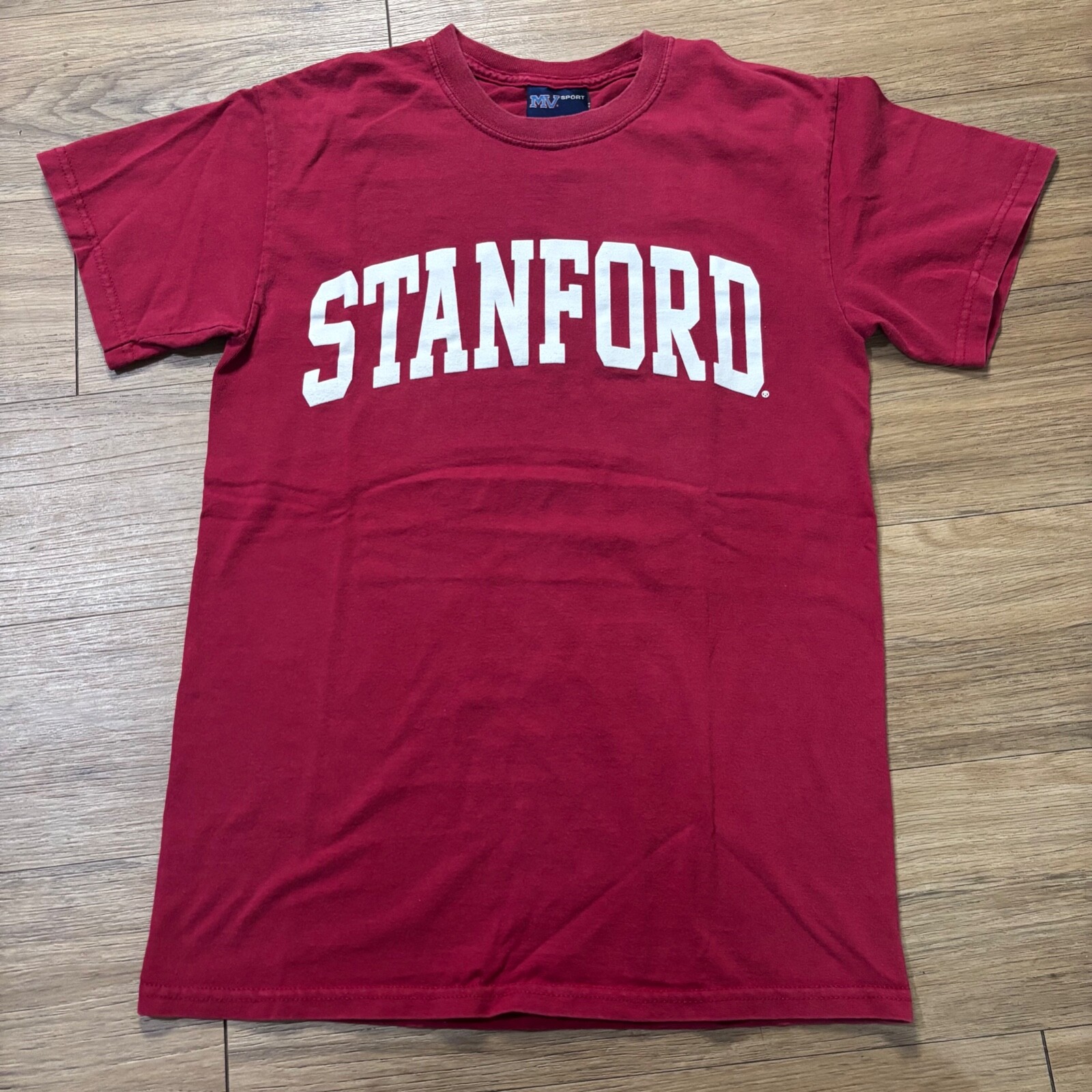Vintage Stanford University T-Shirt Adult S Red College MV Sport
