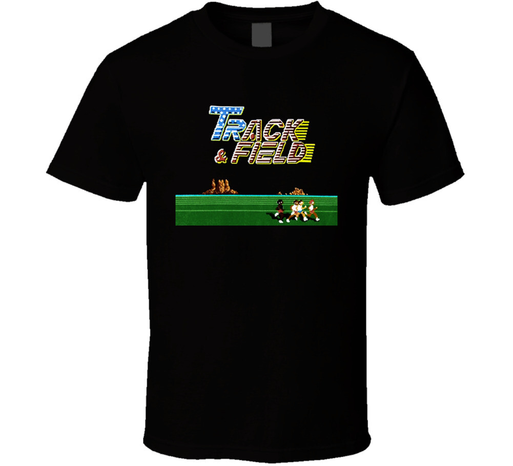 Track And Field Retro Video Arcade Game T Shirt