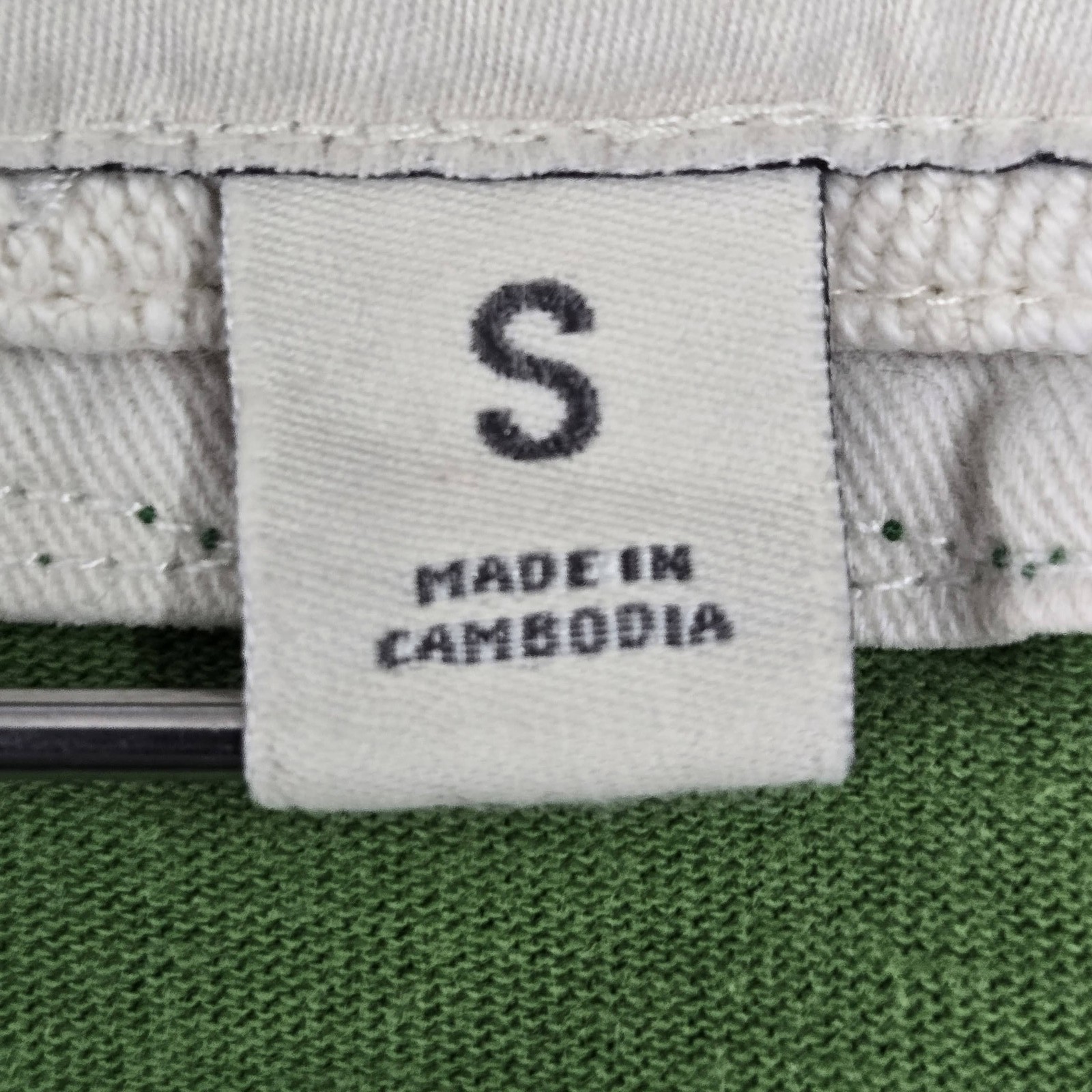 Abercrombie & Fitch Men Shirt S Green Embroidered Y2K Muscle Logo Long Sleeve