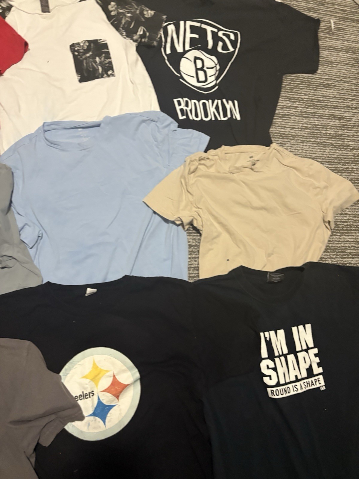 Mens Brand Name Designer T Shirt Lot Of 12 M/L UNDER ARMOR NFL HUMOR NBA