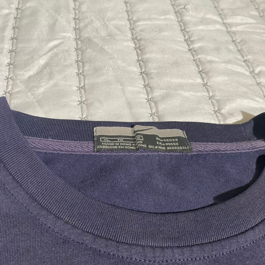 VTG NIKE Mens Shirt Just Do It Small Center Swoosh Blue 80s 90s XL RARE