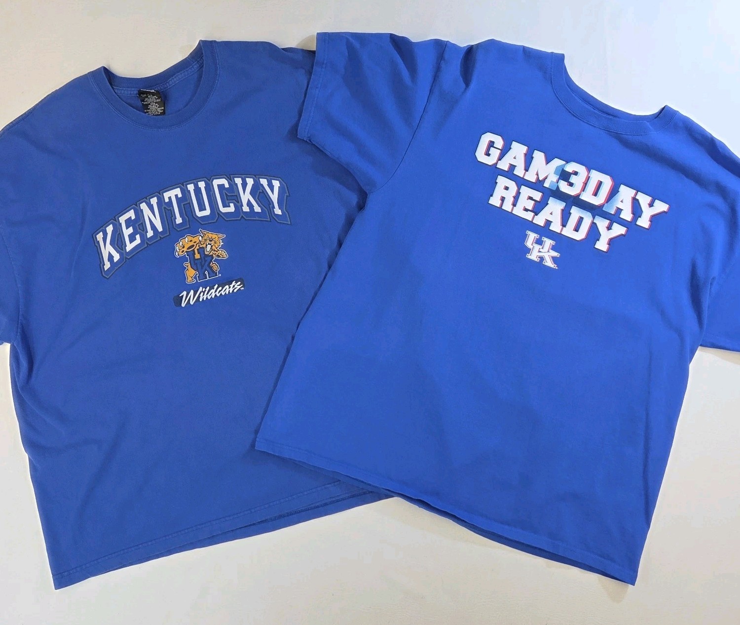 Lot 12 Men’s University of Kentucky Wildcats UK T-Shirts 2XL XXL Blue Gray