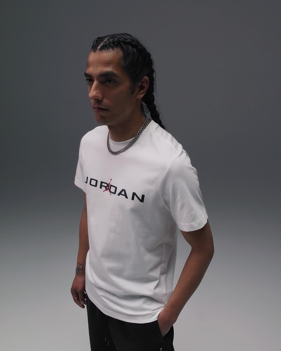 Nike Nike Jordan Air Men’s T-shirt IB7353-101 White/Black US Size XS-3XL New