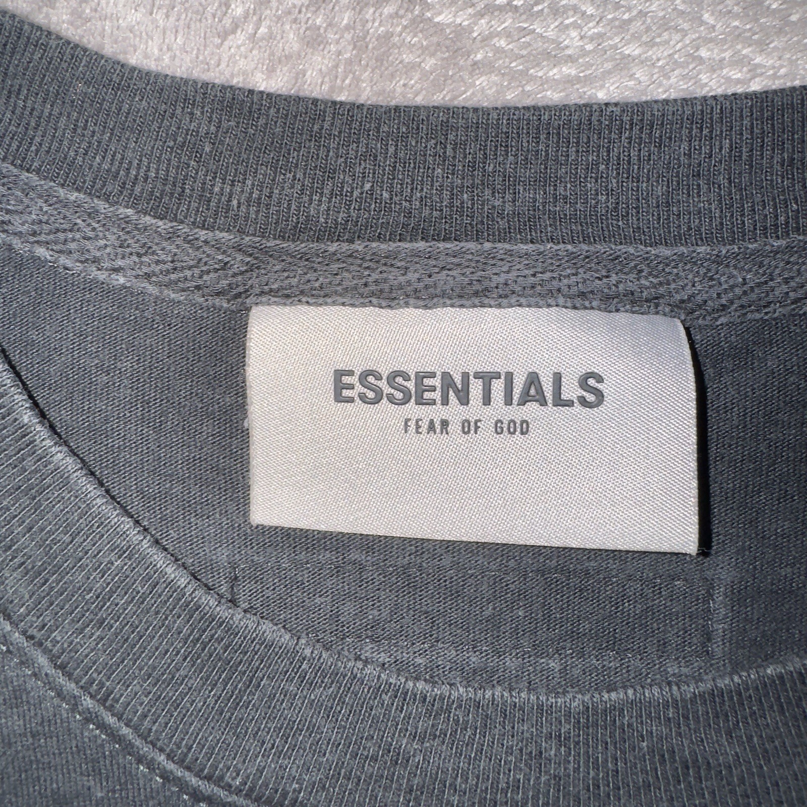 FOG Essentials Boxy T-Shirt Unisex XS Stretch Limo Black 125SP202000F SS20