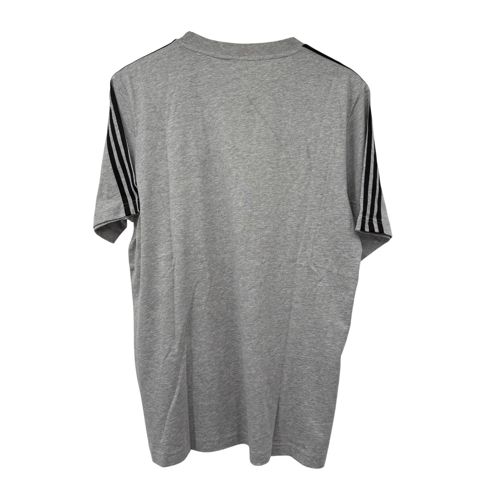 Adidas 3 Stripes T Shirt Mens Medium Gray Heather Logo Athletic Tee NWT