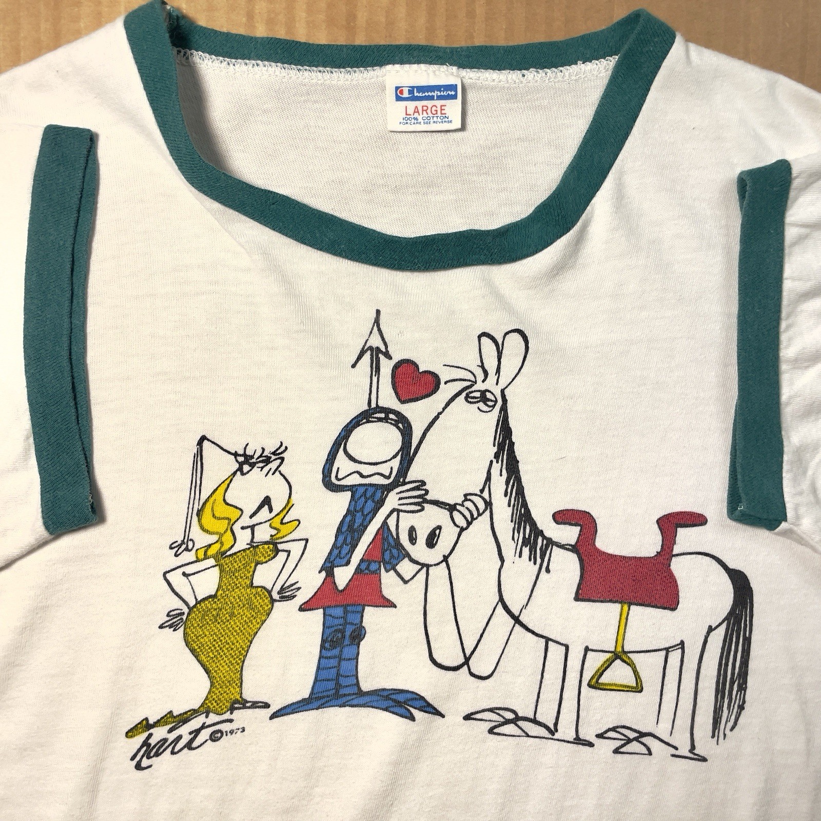 VTG 70s Wizard of Id 19.75” x 24.25” Johnny Hart / Champion T Shirt