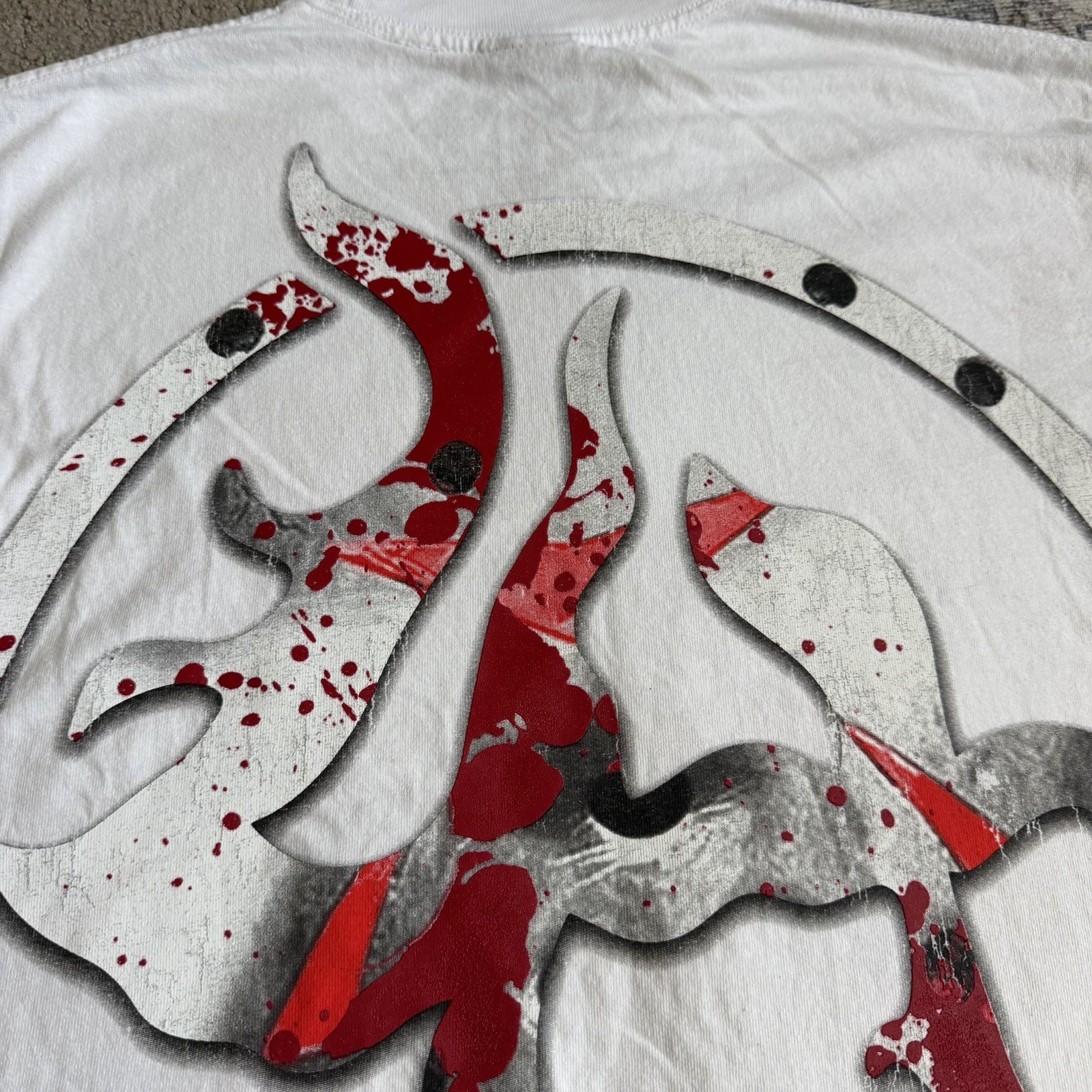 Lost Hills Jason Friday The 13th T Shirt Sz S White Huge Graphic Double Sided