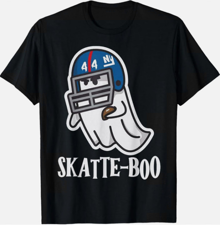 Skatte-Boo Ghost Football T-Shirt