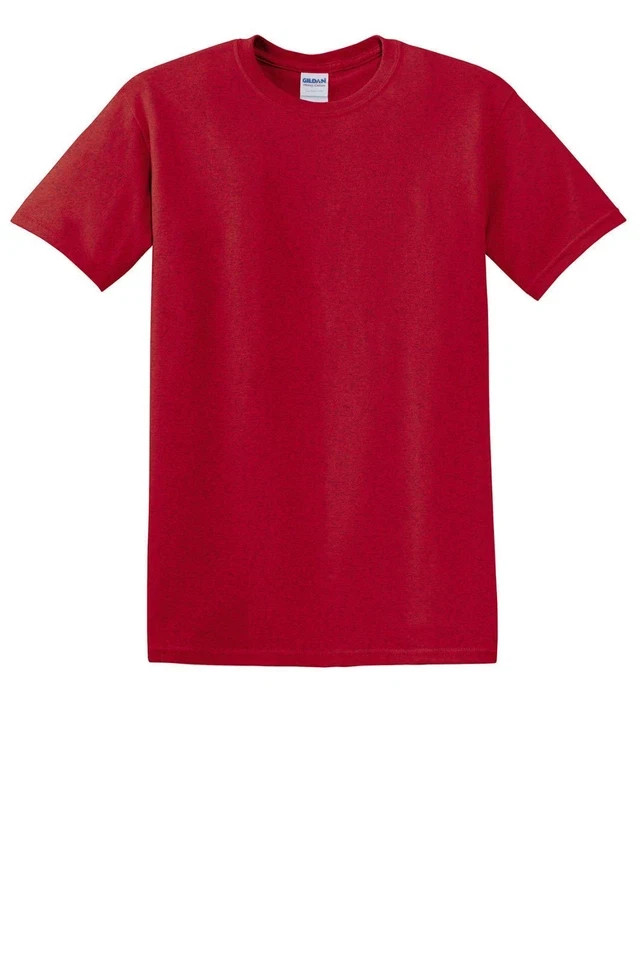 6 Pack Gildan 5000 Men’s T-Shirt Heavy Cotton Short Sleeve Plain Blank Tee S-3XL