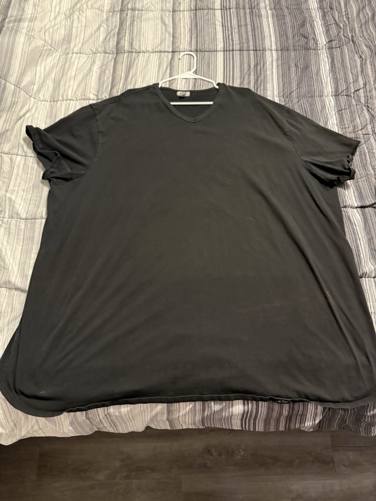 One Bone Men’s 7XL Black Short Sleeve T-Shirt, Wrinkle-Free,